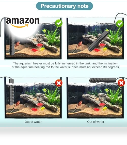 Submersible Aquarium Heater — Heaters & Chillers, HANLESHUKA