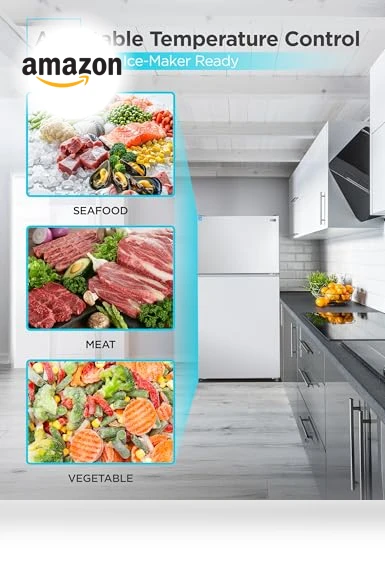 Top Mount Refrigerator with Freezer — Mini Fridges, BLACK+DECKER
