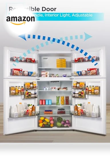 Top Mount Refrigerator with Freezer — Mini Fridges, BLACK+DECKER