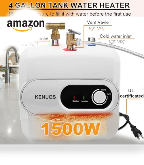 Under Sink Instant Hot Water Heater — Water Heaters, KENUOS