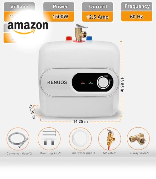 Under Sink Instant Hot Water Heater — Water Heaters, KENUOS