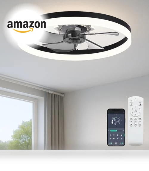 Upgraded Low Profile Ceiling Fan with Light — Ceiling Fan Lighting Solutions, Fszdorj