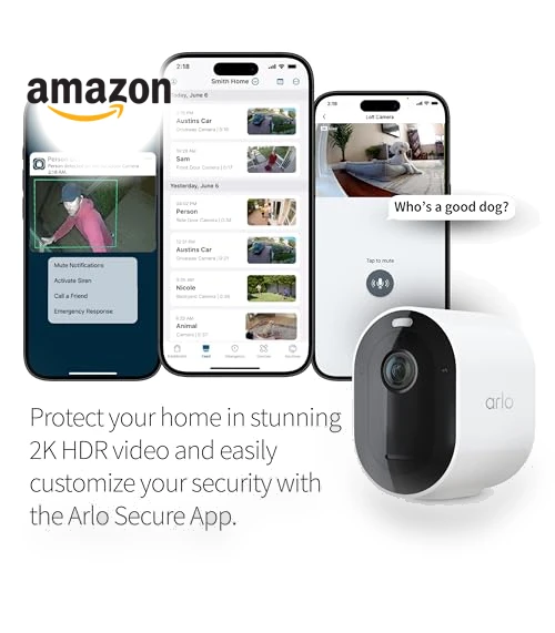 Wireless Home Security Camera with Spotlight — Smart Home Security, Arlo
