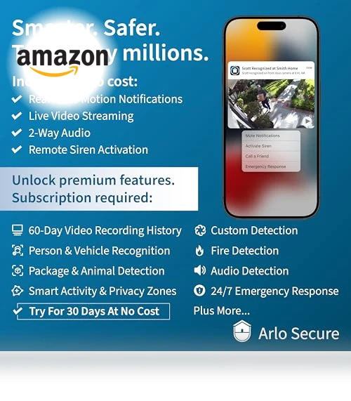 Wireless Home Security Camera with Spotlight — Smart Home Security, Arlo