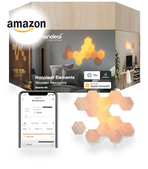 Wood Look Smart Wall Lights — Creative Lighting Solutions, Nanoleaf