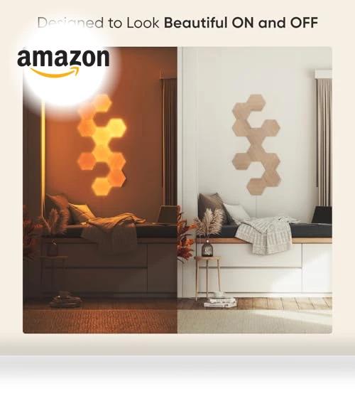Wood Look Smart Wall Lights — Creative Lighting Solutions, Nanoleaf