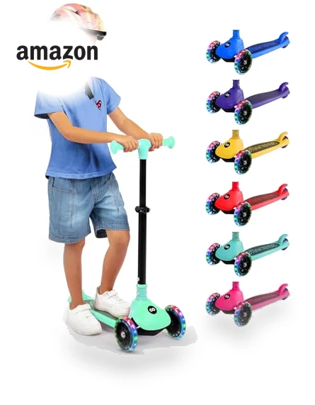 3 Wheel Foldable Kids Scooter — Push Scooters, SereneLife