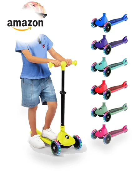 3 Wheel Foldable Kids Scooter — Push Scooters, SereneLife