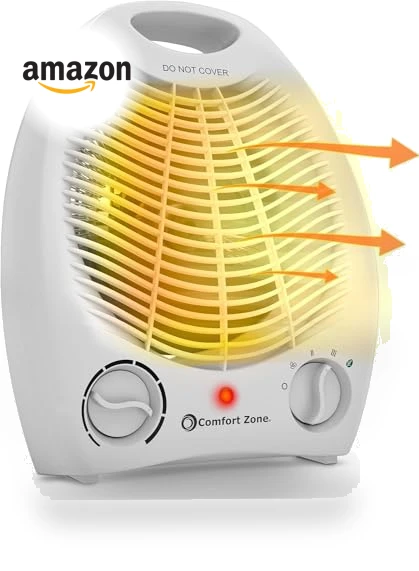 Electric Fan-Forced Portable Space Heater — Portable Heating Solutions, Comfort Zone