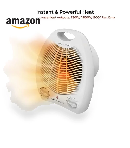 Electric Fan-Forced Portable Space Heater — Portable Heating Solutions, Comfort Zone
