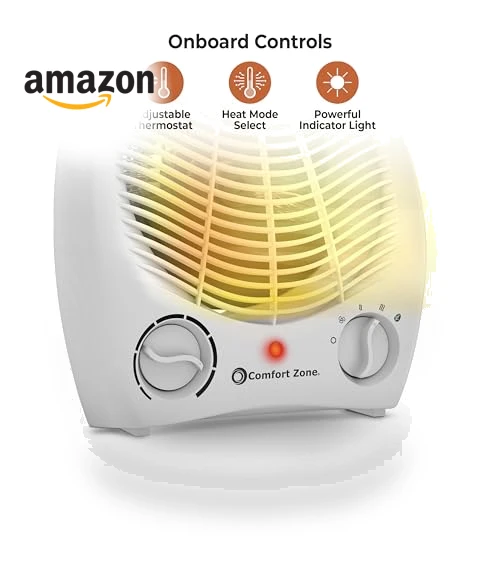 Electric Fan-Forced Portable Space Heater — Portable Heating Solutions, Comfort Zone
