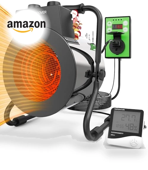 Greenhouse Heater with Digital Thermostat — Portable Heating Solutions, Buyplus