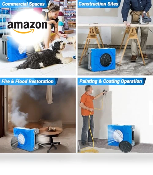 Hepa Air Scrubber Industrial Air Cleaner — Activated Carbon Air Purifiers, MOUNTO