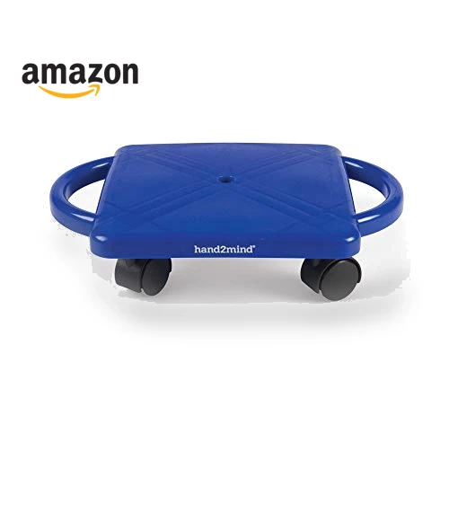 Indoor Scooter Board with Safety Handles — Kids Fitness, hand2mind