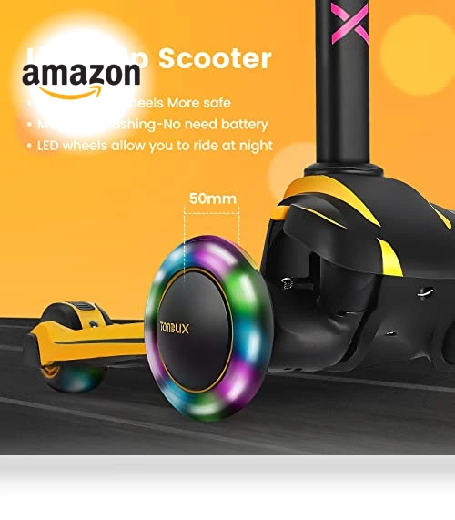 Kids Scooter with Light Up Wheels — Kids' Bikes, TONBUX