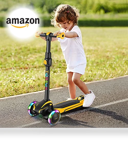 Kids Scooter with Light Up Wheels — Kids' Bikes, TONBUX