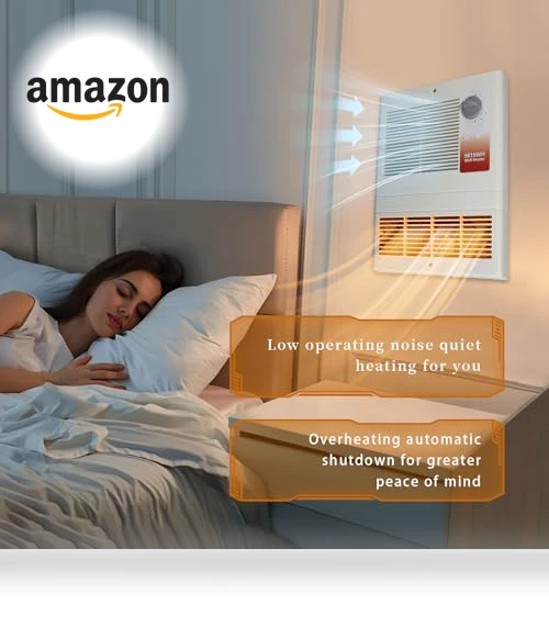 Large Capacity In-Wall Heater with Thermostat — Portable Heating Solutions, Leafinnerin