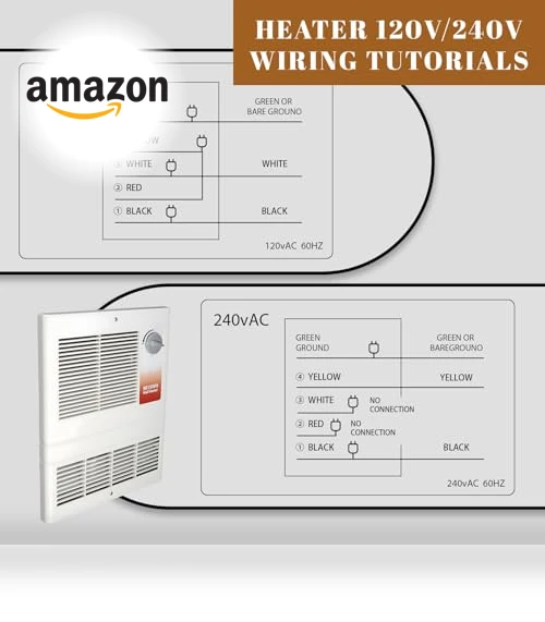 Large Capacity In-Wall Heater with Thermostat — Portable Heating Solutions, Leafinnerin