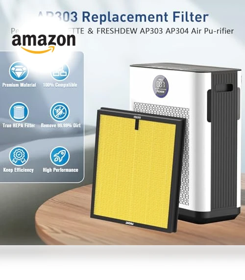 Replacement H14 HEPA Air Filters — Activated Carbon Air Purifiers, DAYETTE