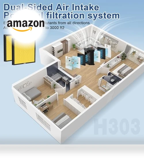 Replacement H14 HEPA Air Filters — Activated Carbon Air Purifiers, DAYETTE
