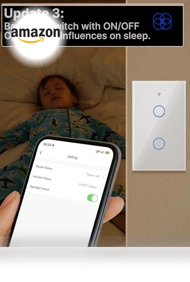 Smart Touch Wall Light Switch — Dimmer Switches, MOES