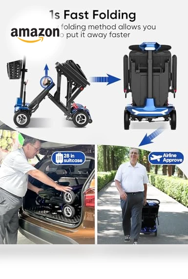 Ultra Lightweight Folding Mobility Scooter — Push Scooters, Snxyda