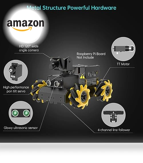 AI Vision Robot Car Kit — Robotic Enhancements, Hiwonder