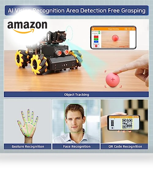 AI Vision Robot Car Kit — Robotic Enhancements, Hiwonder