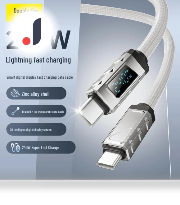 Type-C Fast Charging Cable with Smart Chip and Digital Display — Cables, ElectroCN