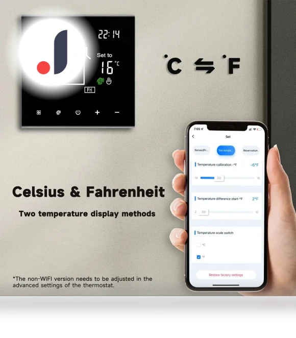 Smart WiFi Thermostat with LCD Touch Screen — Home Climate Control, HIMO Group