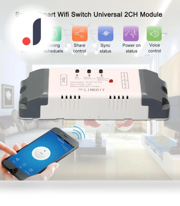 Smart Wi-Fi Switch Universal Module — Smart Home Modules, Sonoff