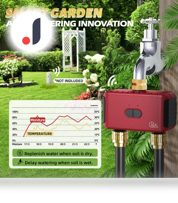 2-Zone Smart Garden Watering Timer — Controllers, KITCHEN-MALL