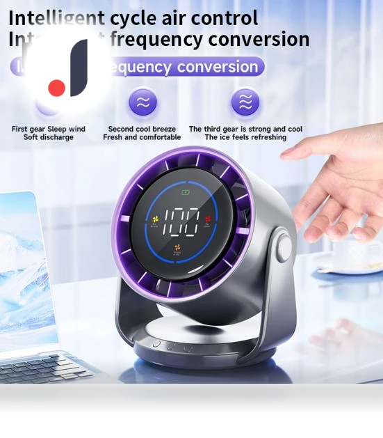Air Cooling Fan with Digital Display — Stand Fans, Redmaple
