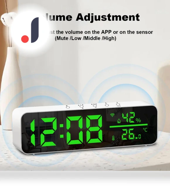 Digital WiFi Clock with Temperature and Humidity Sensor — Home Climate Control, Explorer Outdoors