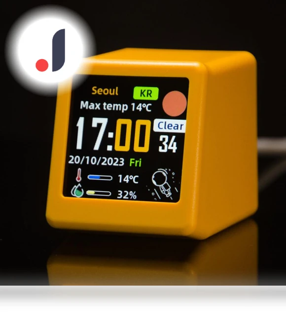 Smart WIFI Weather Station Clock — Weather Monitoring Clocks, DC-HOME Textile