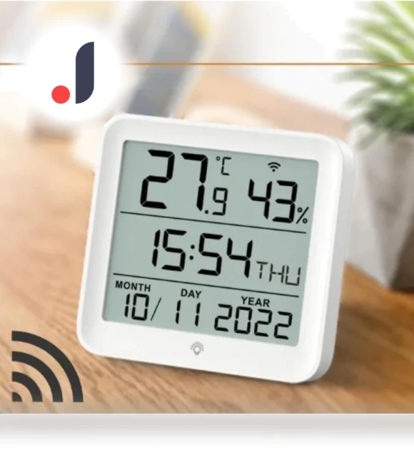 WIFI Temperature Humidity Sensor Hygrometer Thermometer — Home Climate Control, DC-HOME Textile