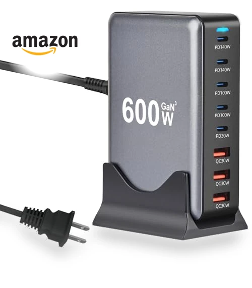 8 Port USB C Fast Charging Station — Chargers, Perhanmm