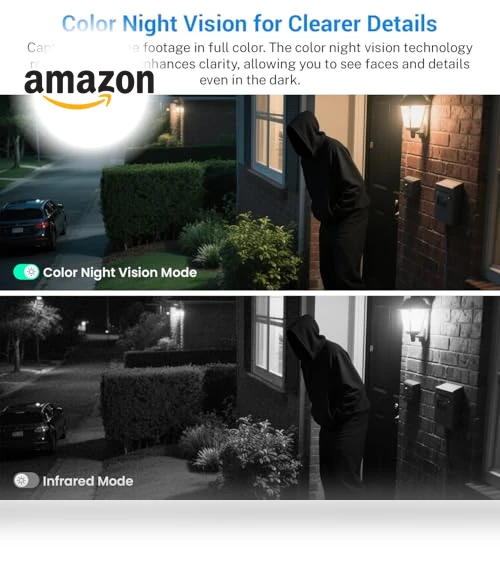 WiFi Security Camera with Solar Panel — Smart Home Security, SizzChat