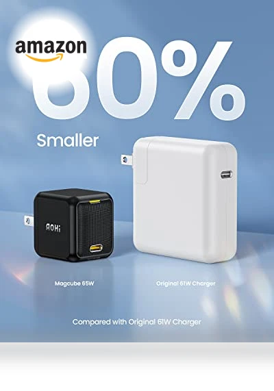 65W PD USB C Charger with LED Display Cable — Chargers, AOHI