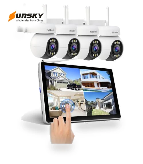 4MP Wireless NVR Kit with 10.1-inch Touchscreen Monitor — Complete Surveillance Systems, SriHome
