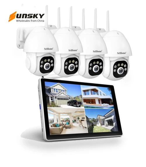 5MP Wireless NVR Kit with 10.1-inch Touchscreen Monitor — Complete Surveillance Systems, SriHome