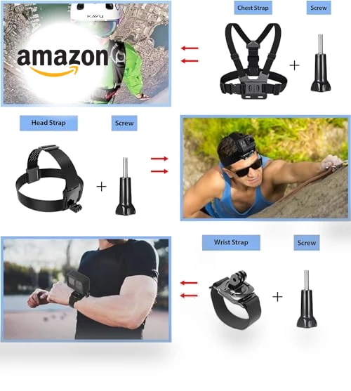 Action Camera Accessories Kit — Wearable Cameras, HONGDAK