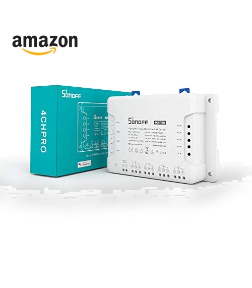 Wi-Fi Smart Switch 4-Channel Din Rail Mounting — Smart Home Hubs & Controllers, Sonoff