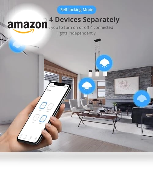 Wi-Fi Smart Switch 4-Channel Din Rail Mounting — Smart Home Hubs & Controllers, Sonoff