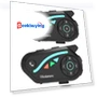 Motorcycle Helmet Headset 2Pcs Pack with Intercom and Noise Reduction — Wireless Headsets for Powersports, Houtonsen