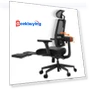 Ergonomic Chair with Footrest, Auto-Following Backrest, Adaptive Lower Back Support — Desk Chairs, NEWTRAL