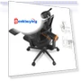 Ergonomic Chair with Footrest, Auto-Following Backrest, Adaptive Lower Back Support — Back & Seat Cushions, NEWTRAL