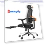 Ergonomic Chair with Footrest, Auto-Following Backrest Headrest, Adaptive Lower Back Support — Desk Chairs, NEWTRAL