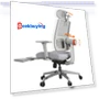 Ergonomic Chair with Footrest, Auto-Following Backrest Headrest, Adaptive Lower Back Support — Office, NEWTRAL