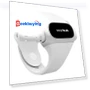 Smart Bracelet with Built-in Wireless Earbuds - White — Wearable Accessories, Aipower